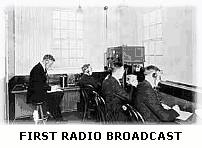 first radio broadcast